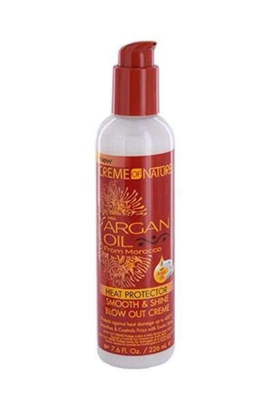 Creme Of Nature Argan Oil Heat Protector Smooth & Shine Blow Out Creme 7.6oz/226ml