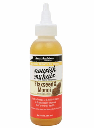 Aunt Jackie's Nourish My Hair Flaxseed & Monoi Oil 118ml/4oz