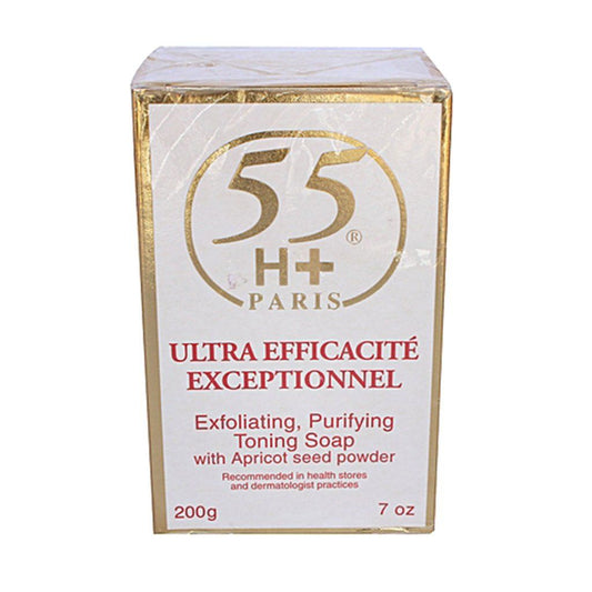 55H+ Ultra Efficacite Exceptionnel Exfoliating Purifying Toning Soap With Apricot Seed Powder 200g/7oz