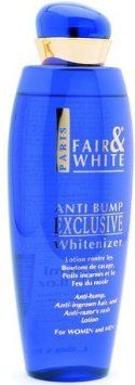 Fair & White Anti Bump Exclusive Whitenizer Anti-Bump, Anti-Ingrow Hair,And Anit-Razor's Rash Lotion 250ml/8.45oz