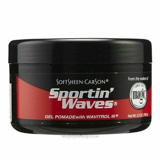Softsheen Carson Sportin Waves Gel Pomade With Wavitrol  99.2g/3.5oz