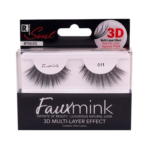 Faux Mink Eyelashes Natural Look Tapered Point 3D Multi Layer Effect