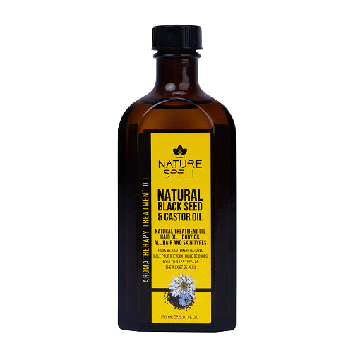 Nature Spell Natural Black Seed & Castor Oil 150ml - 5.7oz