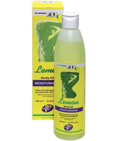 A3 Lemon Body Oil Moisturizing 260ml/8.79oz