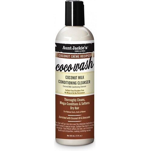 Aunt  Jackie's Coco Wash Coconut Milk Conditioning Cleanser 355ml-12oz