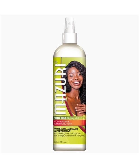 Mazuri Wig 360 Styling Mist with Aloe, Avocado & Peppermint -355ml/12 fl.oz
