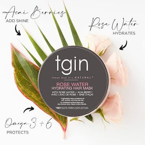 Tgin Rose Water Hydrating Hair Mask-13 fl.oz/384 ml