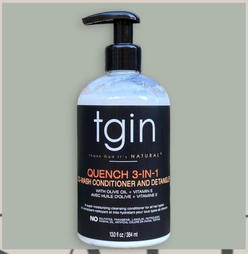 Tgin Quench 3- IN -1 Co-Wash Conditioner & Detangler -13 fl.oz/384 ml