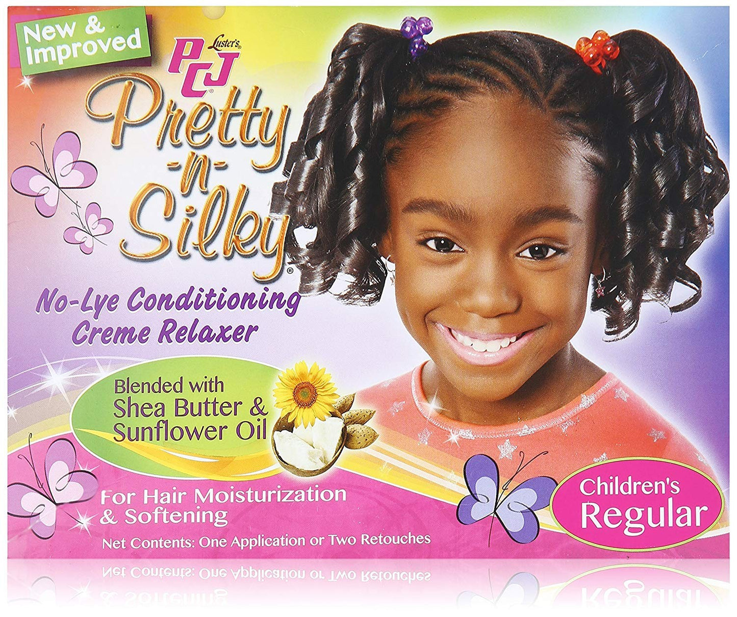 PCJ BY LUSTER'S PRETTY-N-SILKY NO-LYE CONDITIONING CREME RELAXER REGULAR FORMULA - ONE APPLICATION
