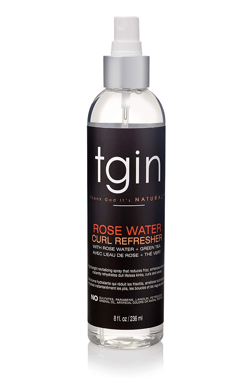 Tgin Rose Water Curl Refresher 8oz/236ml