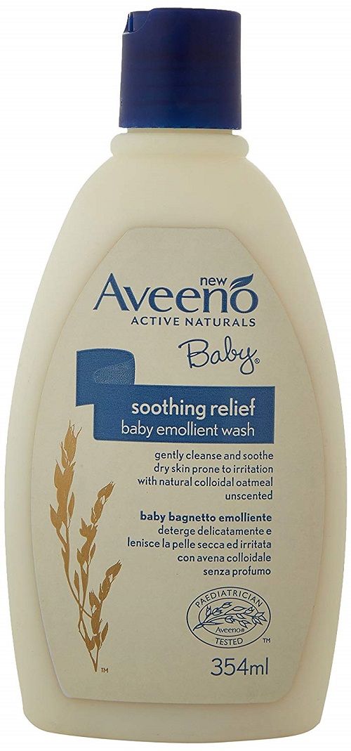 New Aveeno Active Naturals Baby Soothing Relief Baby Emollient Wash 354ml