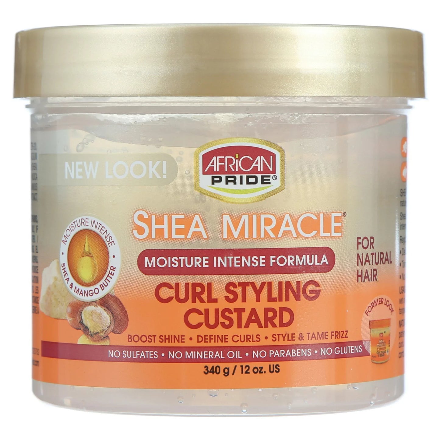 African Pride Shea Miracle Curl Styling Custard 340g/12oz