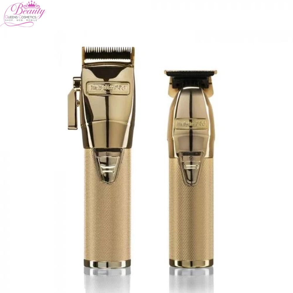 BaByliss Pro Gold Super Motor Clipper and Gold Super Motor Skeleton Trimmer
