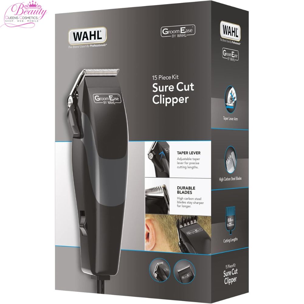 Wahl GroomEase Sure Cut Clipper - 15 Piece Kit